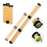 NEEWER TB02Z Ballenverzamelaar voor 18 tennisballen en 15 pickleballs, 3 secties, afneembaar en anti-vouwen, bovenste verzamelaar met aanslag en schouderriem, oranje, TB02Z