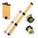 NEEWER TB02Z Ballenverzamelaar voor 18 tennisballen en 15 pickleballs, 3 secties, afneembaar en anti-vouwen, bovenste verzamelaar met aanslag en schouderriem, oranje, TB02Z