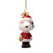 Vondel kerstornament Snoopy met kerstoutfit