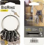 NITE Ize NI-BRG-M1-R3 BigRing 8 S-Biner Sleutelring Zwart, Zilver 1 stuk(s)