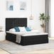 Maison Exclusive - lit de rangement avec matelas noir 140 x 200 cm velours