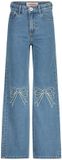Vingino Cato Bow Meisjes Jeans - Mid Blue Wash