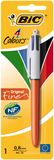 BIC 4 Color Fine Blister 1 Ast