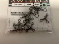 Spro - Émerillon triangulaire - Swivel - 10 pièces - Taille 10 - 15 kg - Gris