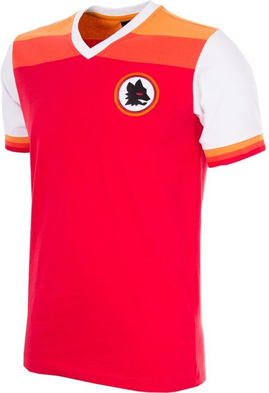 Copa AS Roma 1978-79 Retro Voetbal Shirt - Rood - L - Mannen