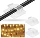 Unyqoos® Set van 100 clips de câble auto-adhésives Transparent