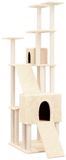 vidaXL Kattenmeubel met sisal krabpalen 190 cm crèmekleurig