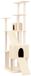 vidaXL Kattenmeubel met sisal krabpalen 190 cm crèmekleurig