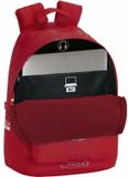 Real Sporting de Gijon Rugtas 14 inch Polyester Rood