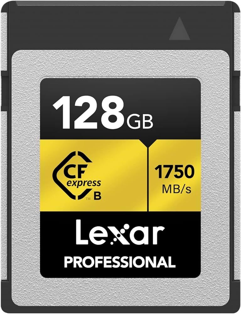 Lexar CFexpress Pro Type B Gold Series 128GB Memory Card - 1750MB/s