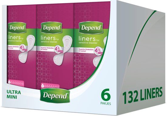 Depend Liners Ultra Mini Voordeelverpakking
