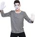 Merkloos / Sans marque Espa Nv Mime shirt lange mouwen voor heren - Carnaval verkleedkleding L