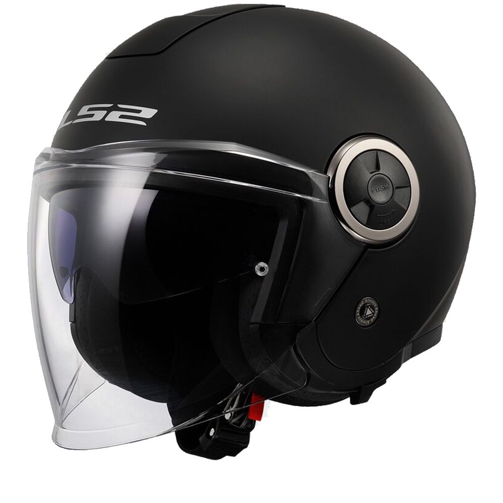 LS2 OF620 Classy Solid Mat Zwart Jethelm - Helm