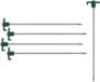 Van Der Meulen Sneek B.V. Piquets de tente - 12x pc - métal avec crochet - 25 cm - piquets pour rochers