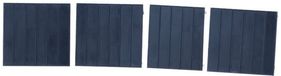 DSIT Plaquettes de recouvrement pour coffret de disjoncteur sur rail DIN 3U - jeu de 4