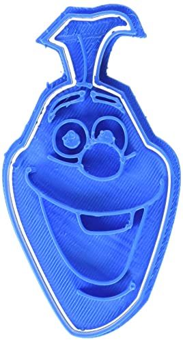 Cuticuter Frozen Olaf uitsteekvorm - 8 x 7 x 1,5 cm - blauw