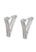 Gaya Earrings - Koper, Kristal, Wit, Zilver, 2 cm