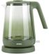 LIVOO Bouilloire LIVOO DOD216V, 2200 W, 1,7 litre, verre borosilicaté, vert