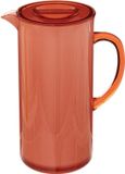5Five Sapkan/schenkkan karaf - rood - met deksel - 1950 ml - kunststof