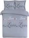 VISION Housse de couette - 100% Coton - Lits-jumeaux - 240 x 220 cm - Gris