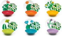 Excelsa 18-delige Serviesset – Cactus – Porselein – Vaatwasser- en Magnetronbestendig – Kleurrijk Italiaans Design