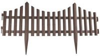 PlasticForte Flexibele borderrand - hekje - 60 cm - bruin - kunststof