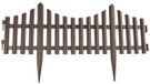 PlasticForte Flexibele borderrand - hekje - 60 cm - bruin - kunststof