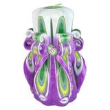 Handgemaakte designkaars, geurloze decoratieve kaars Ø 20 x hoogte 15 cm, 56 uur lang brandende cilindrische kaars, rookvrije katoenen lont, ideale woondecoratie en veelzijdig cadeau