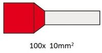 Cimco 18 2354 Adereindhulzen 10 mm² Deels geïsoleerd Rood 100 stuk(s)