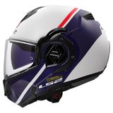 LS2 FF906 Advant Swipe Wit Blauw 06 Systeemhelm - Maat S