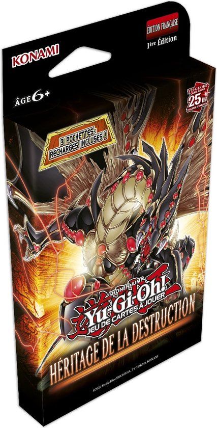 Konami Yu-Gi-Oh! JCC - Pack de 3 Boosters Legacy of Destruction (Tuckbox cartonné)