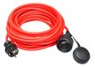 Kopp 147410045 geaarde contactverlenging rubber, 10 m, rood