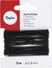 Rayher hobby band elastiek op rol - 4x - zwart - 5 meter - breedte 0,6 mm - kleding maken - knutselen