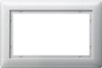 Gira Standaard 55 Afdekraam Standaard Schakelmateriaal - 100103 - E2SSF - Grijs