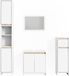 Vicco Badkamermeubel set Emma, Wit/Sonoma, 4-delig
