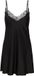 LingaDore Chemise Zwart Mouwloos Effen Polyester M