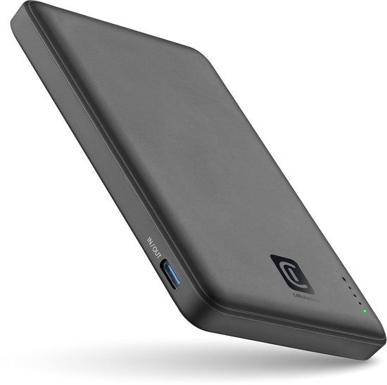 Cellularline Powerbank 5000mAh - MagSafe - 7.5W Draadloos Opladen - Zwart