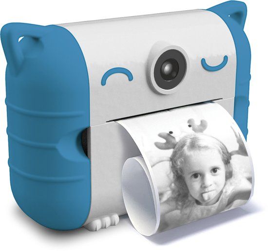Kidywolf Kidyprint Kindercamera met thermische printer Blauw Limited Edition