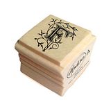 Aladine – stempel alfabet Arabesk – houten staander – scrapbooking en creatieve kaarten – letter F