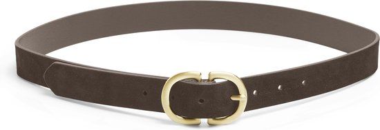 PIECES PCJUVA SUEDE JEANS BELT NOOS - Dames - Riem - Suède - Hot Fudge - 90 cm