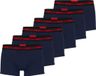 HUGO Boxershorts TRUNK TRIPLET PLANET Set van 6 - Blauw - Effen - Katoen/Elastaan - Maat XL