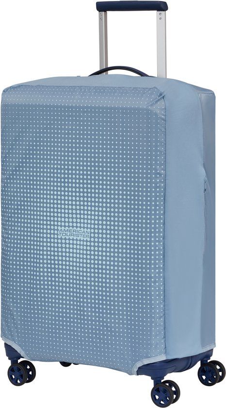 American Tourister kofferhoes - Maat Medium 45 x 62 x 30 cm stone blue