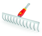 WOLF-Garten DR-M 30 Garden Rake - 300mm - 12 Teeth - Red/Silver