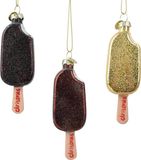 Decoris Ornament glas l3.8b2.1h11.2 cm a3 kerst