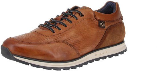 Bugatti Cirino - Men's Casual Shoes - 6300-Cognac - Leather - Size 41