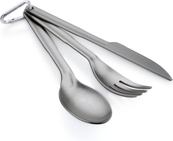 GSI Outdoors Halulite 3 Pc. Ring Cutlery - Antraciet