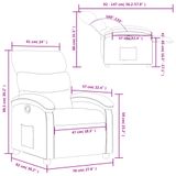 vidaXL Relaxfauteuil grijs kunstleer
