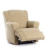 Eysa Bi-elastische bankhoes voor relaxstoel, beige, design Harlem