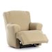 Eysa Bi-elastische bankhoes voor relaxstoel, beige, design Harlem