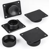 SOTECH 8 stuks meubelvoet Golf II, zwart, diameter: 50 mm, hoogte: verstelbaar 22 - 32 mm